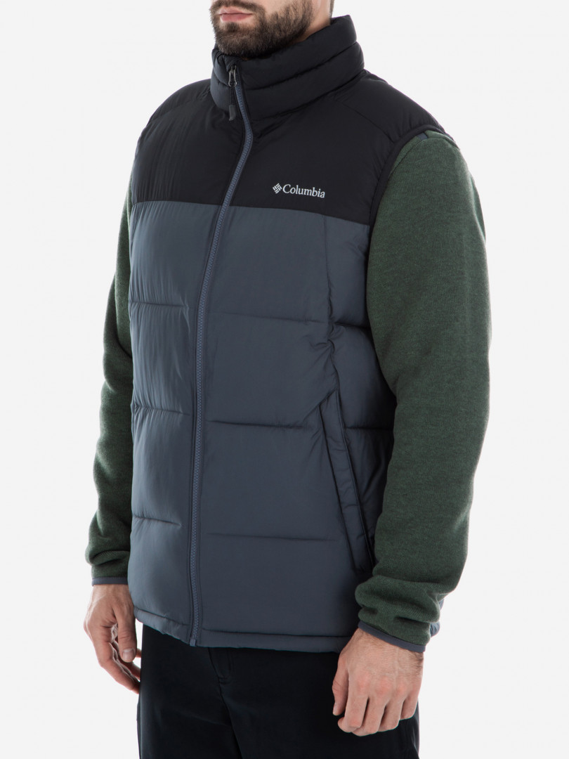 фото Жилет утепленный мужской columbia pike lake vest, черный