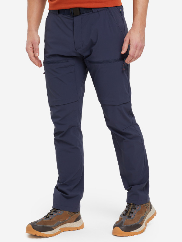 Брюки мужские Fjallraven High Coast Hike Trousers синий цвет — купить за 22999 руб., отзывы в интернет-магазине Спортмастер