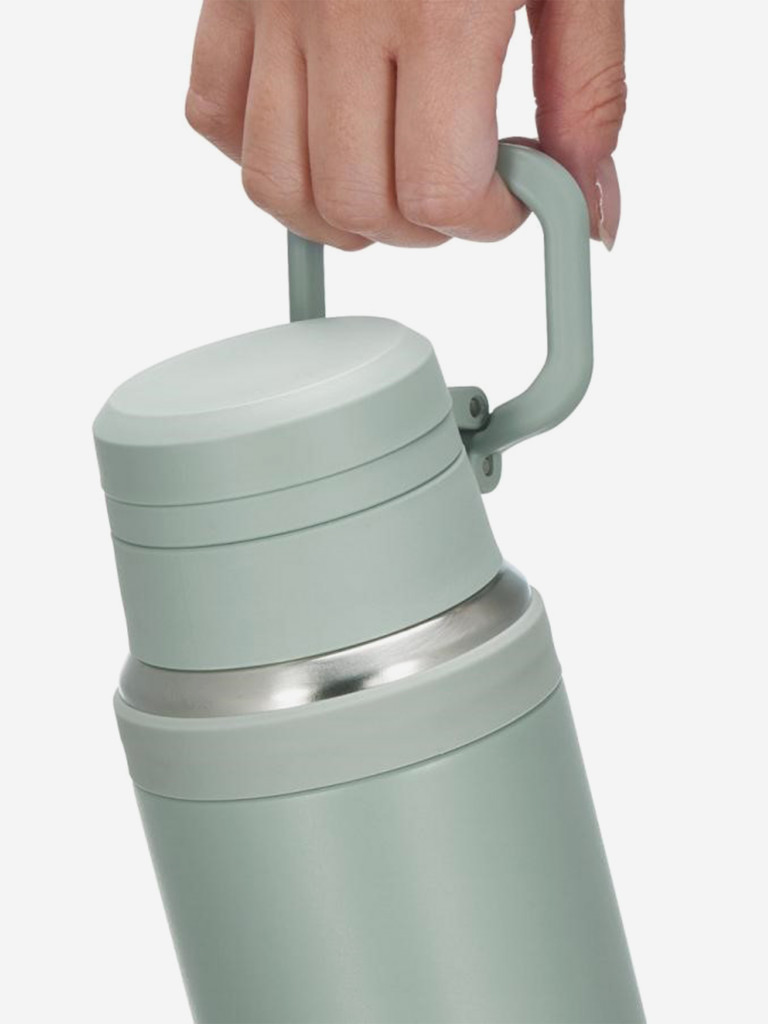 Лёгкая термокружка с ручкой 1,5 л THERMOS JOY-1500 зелёная
