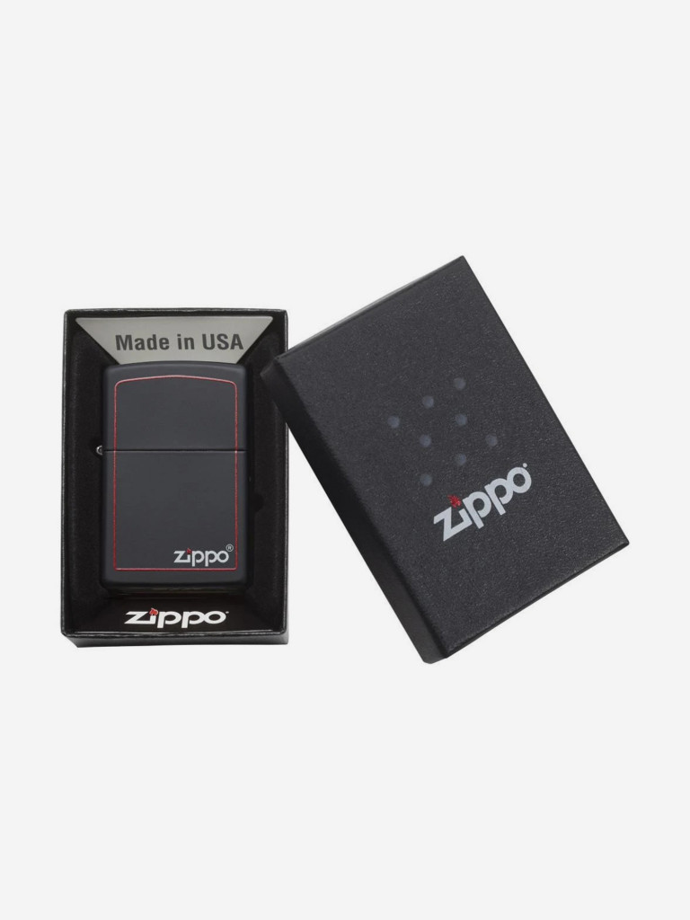 Зажигалка Zippo 218ZB Classic Black Matte, черная матовая