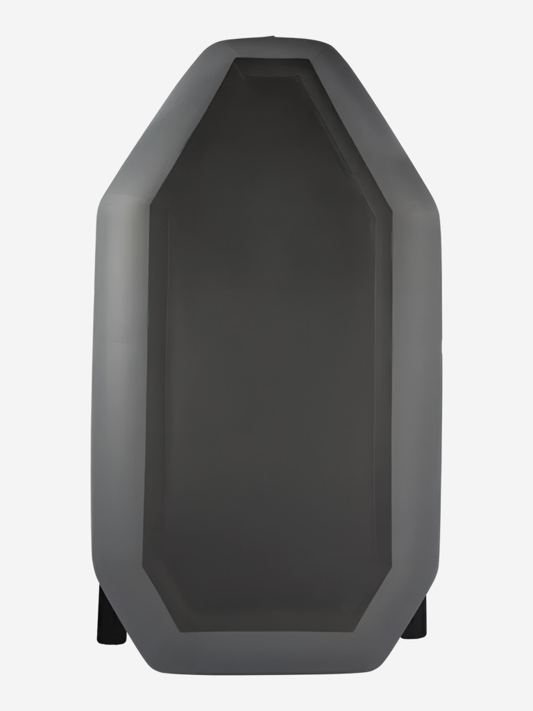 Лодка ПВХ надувная под мотор YUKONA 260 GT двухместная для рыбалки гребная серая