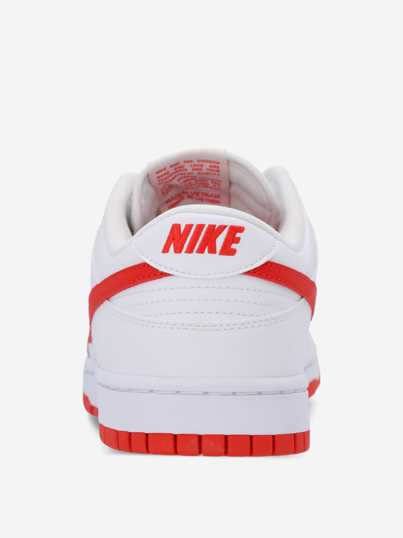 фото Кеды мужские nike dunk low retro, белый