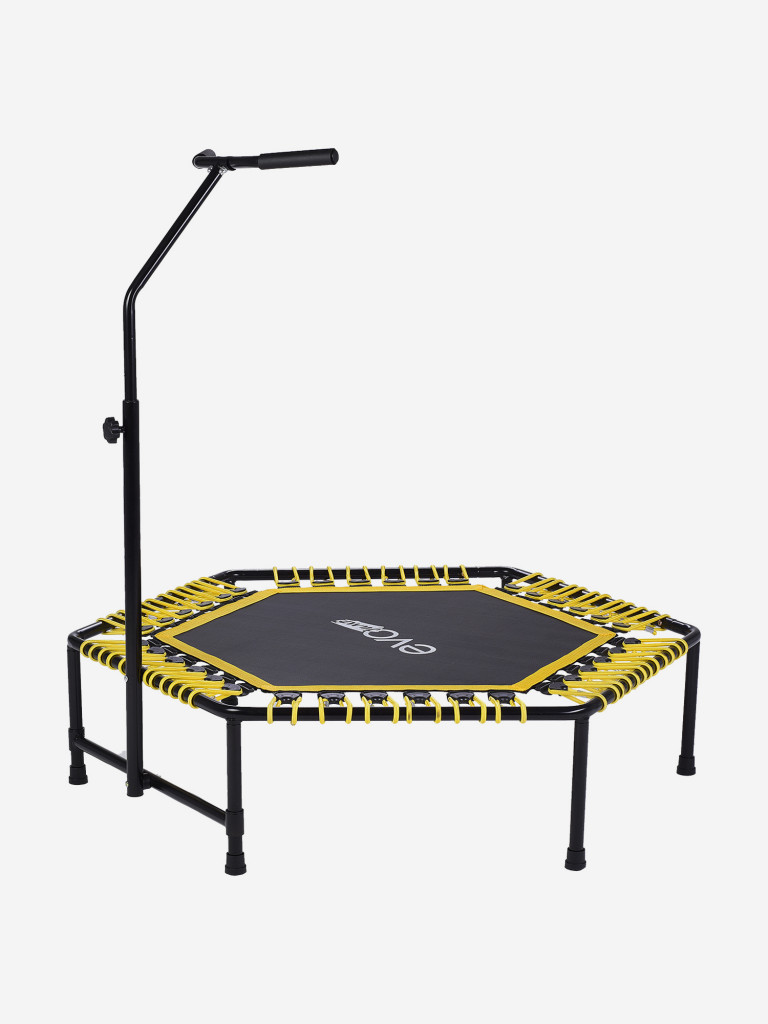 Батут спортивный для фитнеса и джампинга EVO JUMP PRO, желтый
