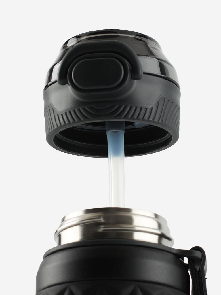 Термокружка Сибирь "Свежий ветер" 0.6л с трубочкой