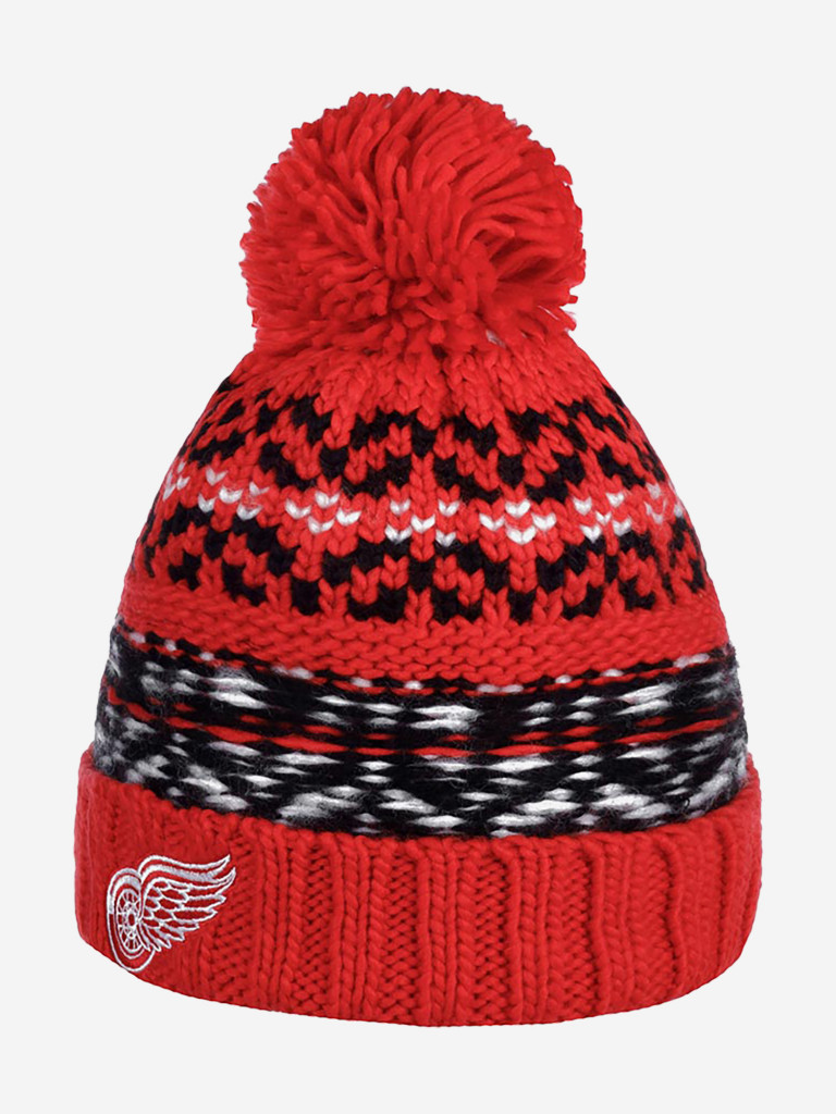Шапка с помпоном AMERICAN NEEDLE 42802A-DRW Detroit Red Wings Gusto NHL (красный)