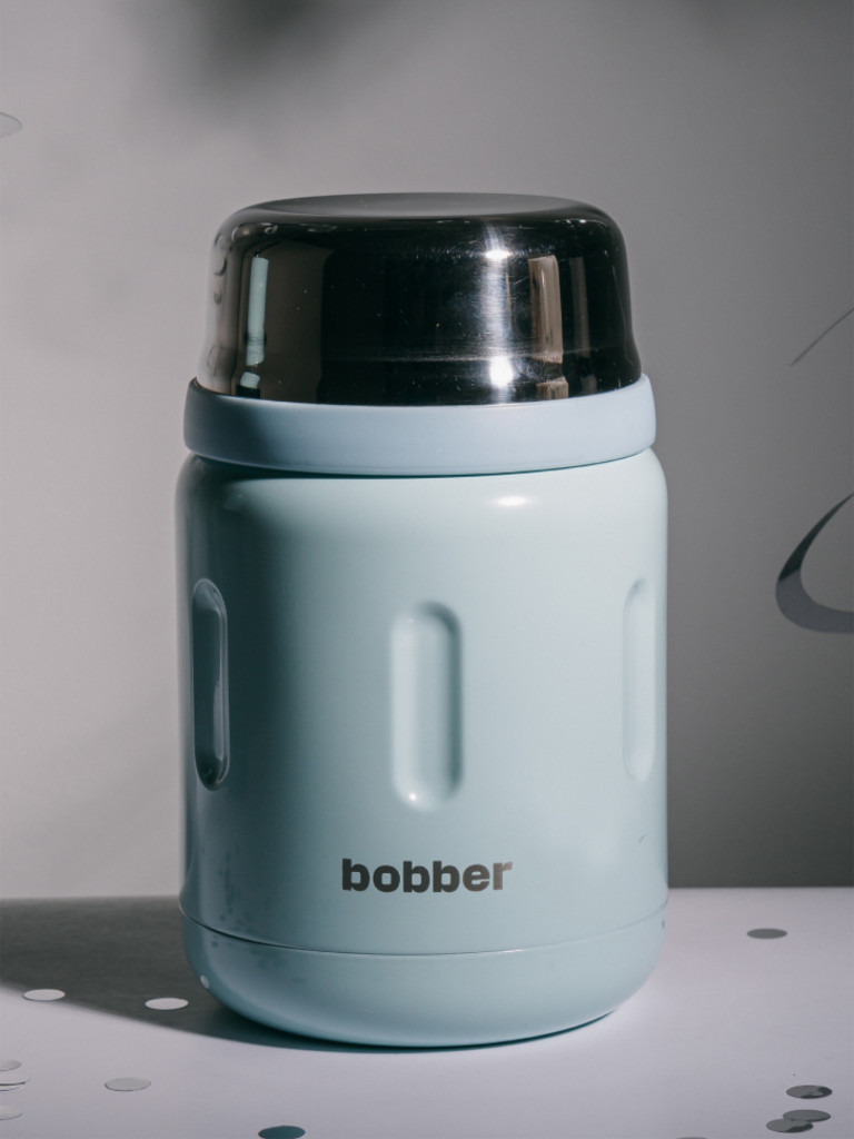 Термос вакуумный для еды BOBBER Jerrycan 700 мл, тепло до 14 часов, голубой
