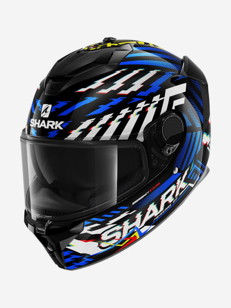 Мотошлем интеграл SHARK SPARTAN GT E-BRAKE DD-Ring MAT Black/Blue/Anthracite