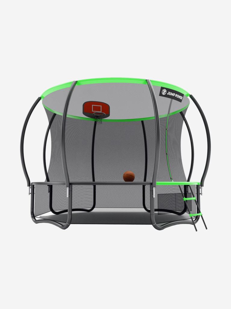 Каркасный батут Jump Power 14 ft Pro Inside Basket Green