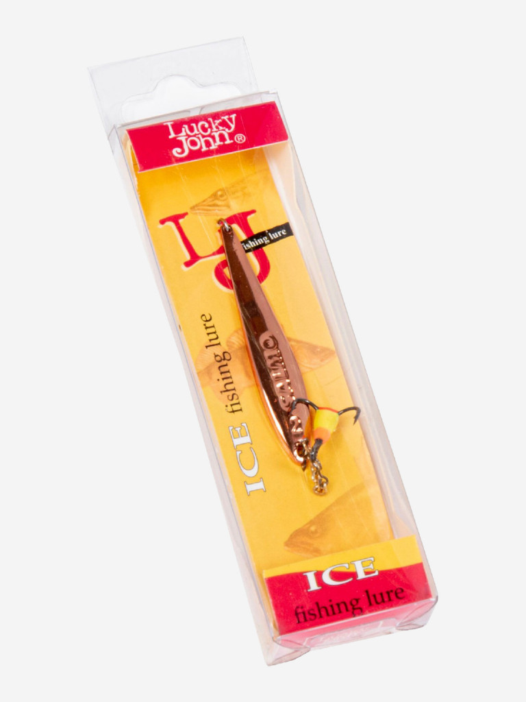 Блесна вертикальная зимняя Lucky John S-2-Z с цепочкой и тройником, вес4.0г