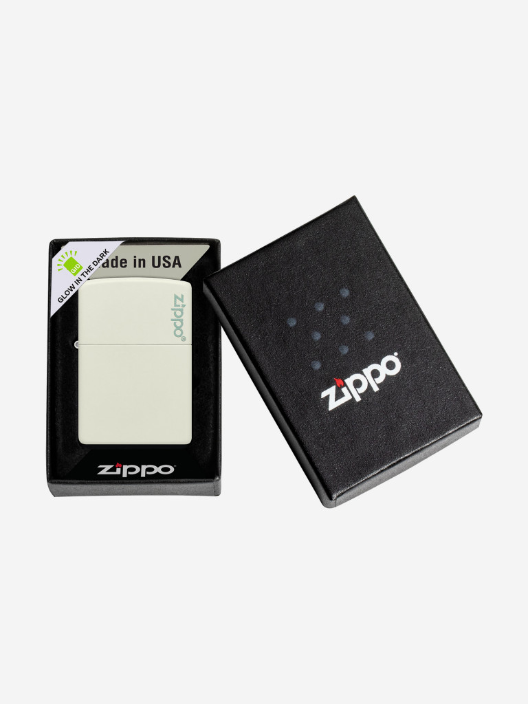 Зажигалка бензиновая ZIPPO 49193ZL Classic Logo Glow In The Dark