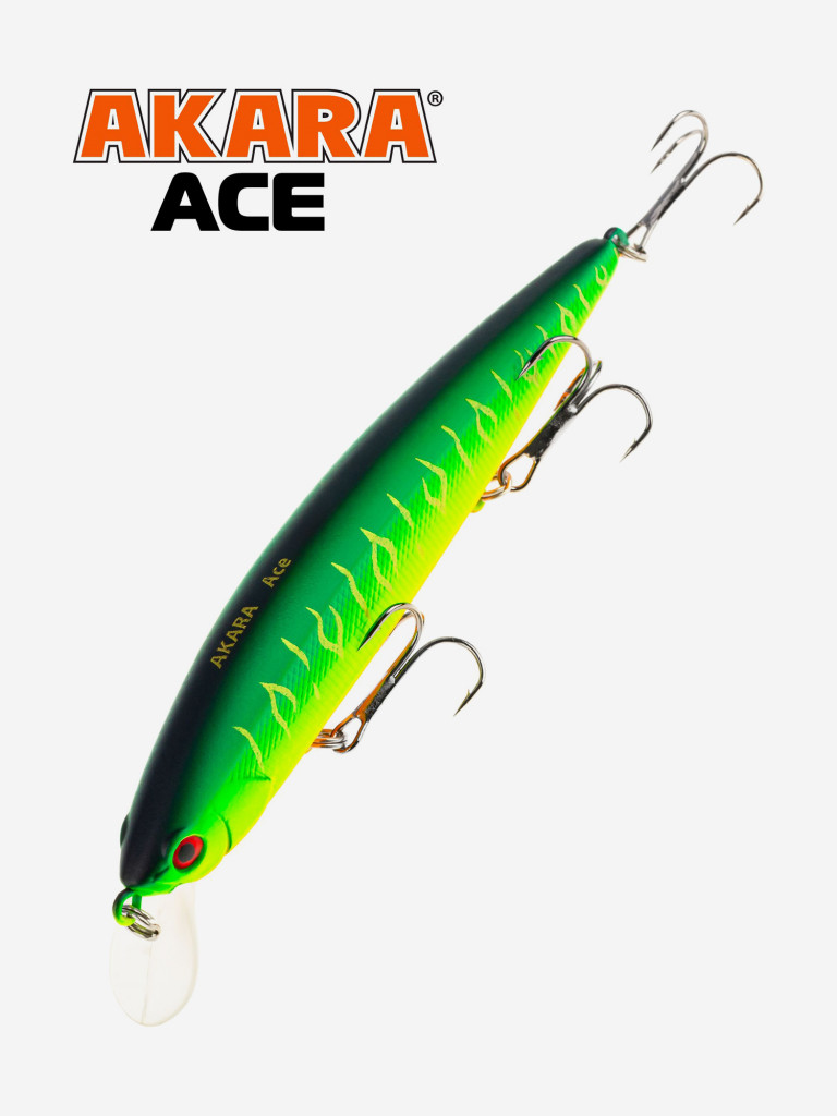 Воблер Akara Ace 130SP 22 гр. минноу, суспендер. твичинговый, на щуку, судака A20