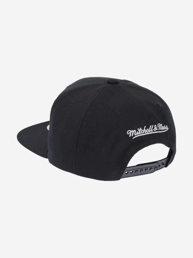 Бейсболка с прямым козырьком MITCHELL NESS HS8547-BNEBLCK Brooklyn Nets NBA (черный)