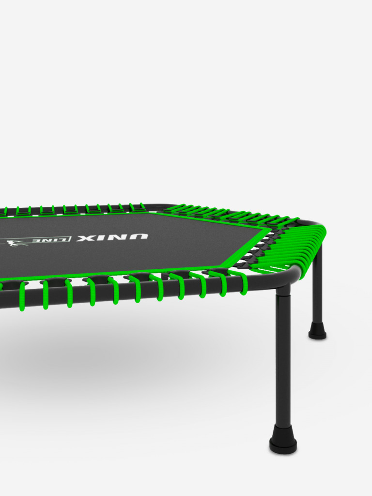 Батут спортивный для фитнеса и джампинга UNIX Line Fitness Lite 125 см, зеленый