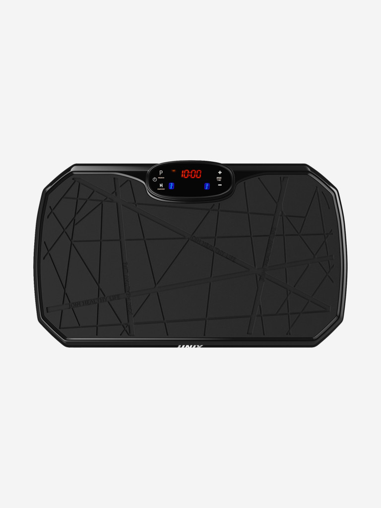 Виброплатформа UNIX Fit Edge 2D вибро тренажер для похудения и пресса, горизонтальные колебания 4-12 Гц, черный