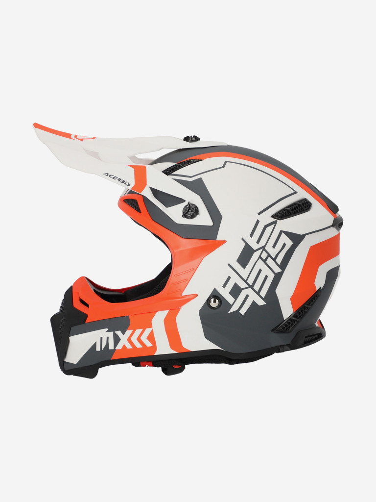 Мотошлем кроссовый взрослый Acerbis PROFILE 5 22-06 White/Orange