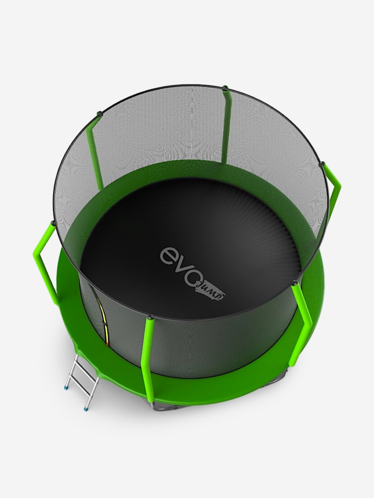 Батут каркасный EVO JUMP Cosmo 10ft зеленый, защитная сеть, диаметр 305 см