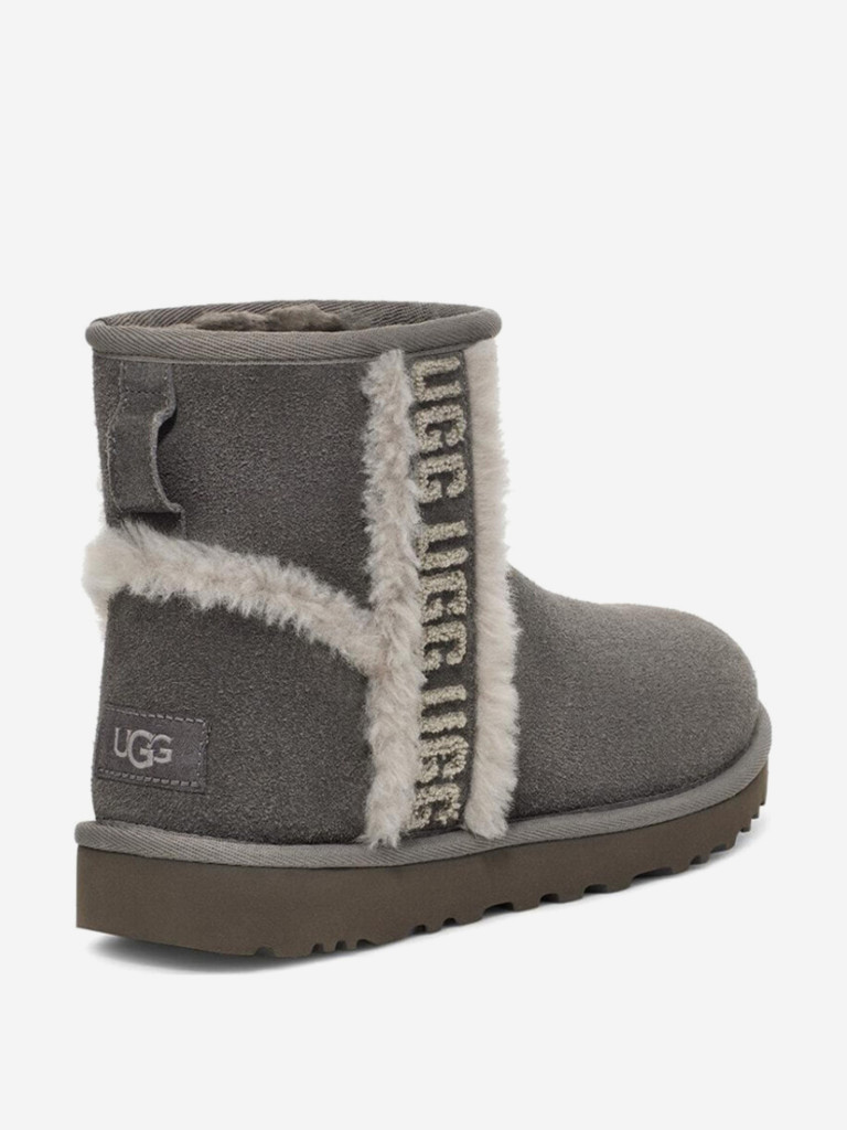 Ботинки утепленные UGG Classic Mini Shearling Logo