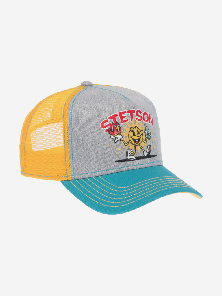 Бейсболка с сеточкой STETSON 7761183 TRUCKER CAP FUN (серый)