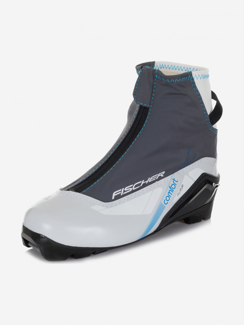 фото Ботинки для беговых лыж женские fischer xc comfort silver, серый