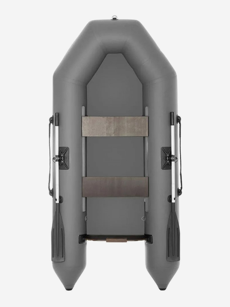 Лодка надувная для рыбалки Тонар Капитан 260Т серый