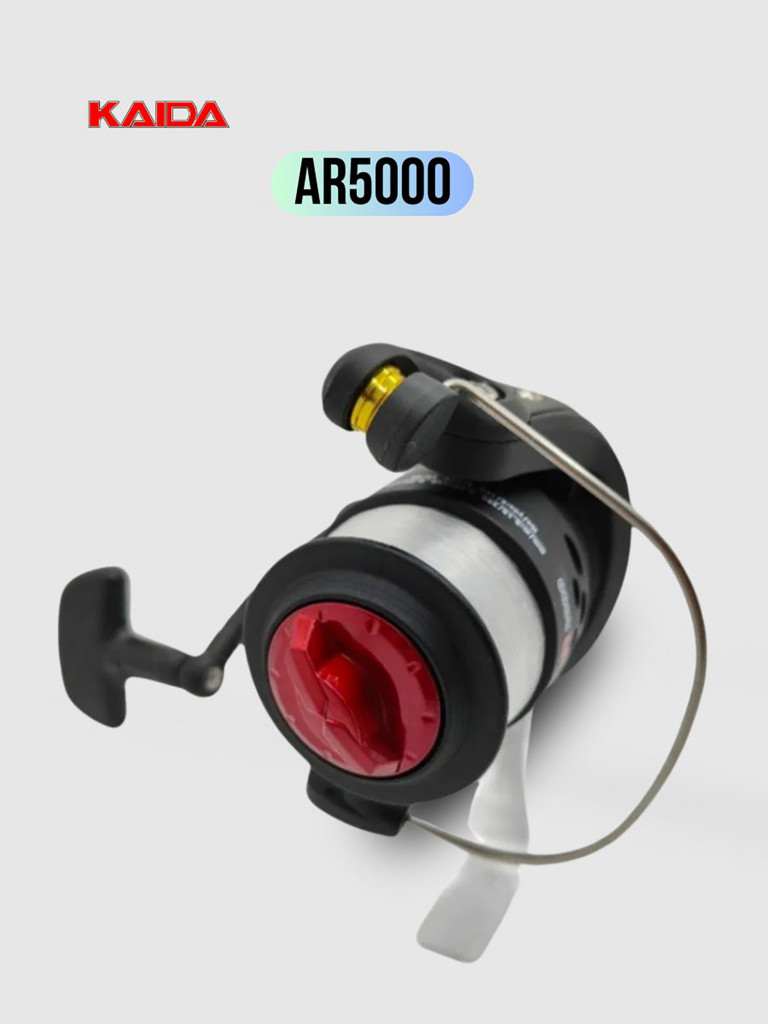 Катушка рыболовная для спиннинга и удочки Kaida безынерционная ARROW 5000 с леской