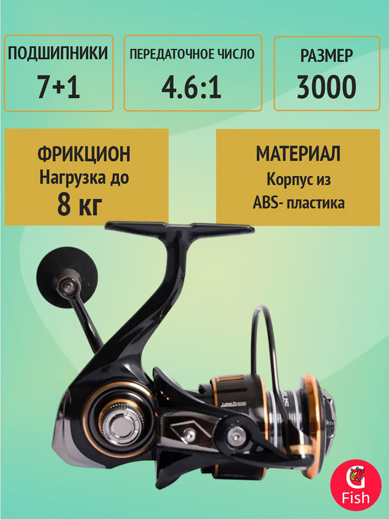 Катушка безынерционная Maximus Contact 3000PG (7+1 подшипников)