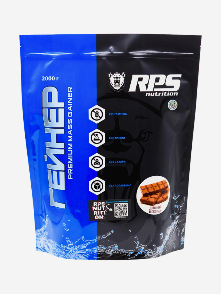 Гейнер PREMIUM MASS GAINER RPS Nutrition 2000 гр Двойной шоколад