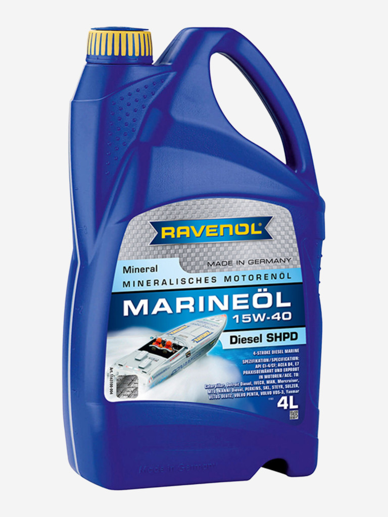 Моторное масло RAVENOL Marineoil Diesel SHPD 15W-40, 4 литра