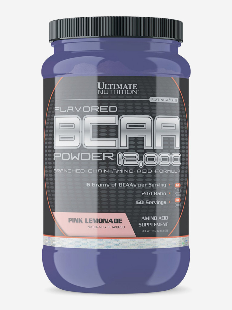 Аминокислоты Ultimate Nutrition BCAA 12000, 457 г, Розовый лимонад