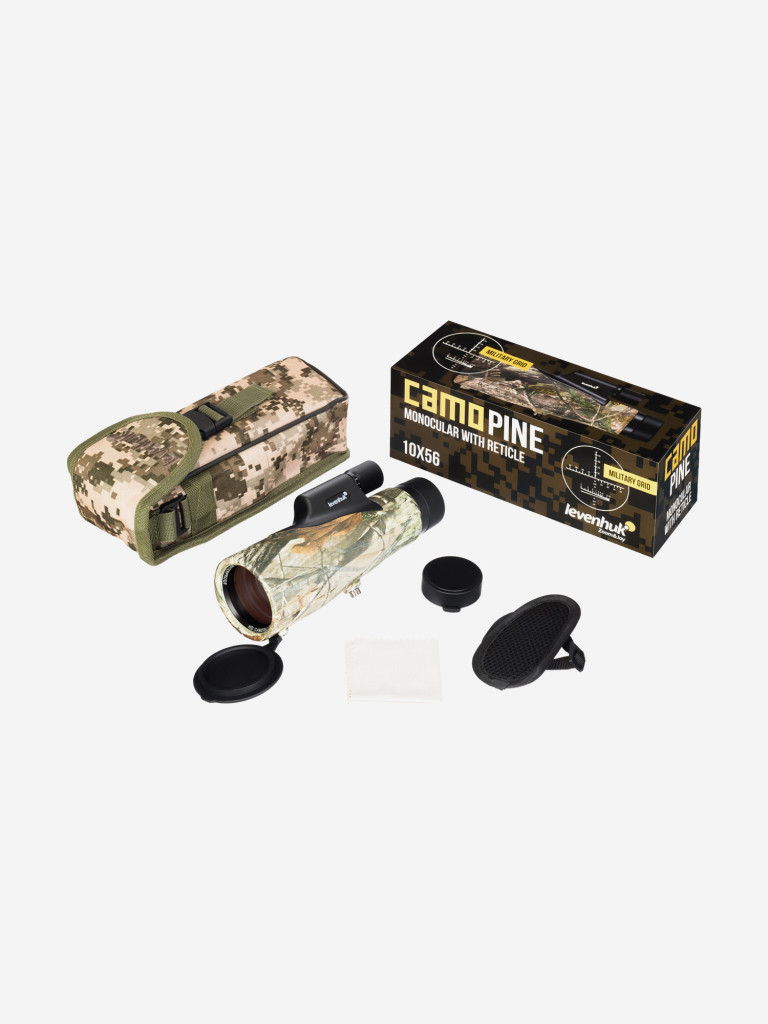 Монокуляр Levenhuk Camo Pine 10x56 с сеткой