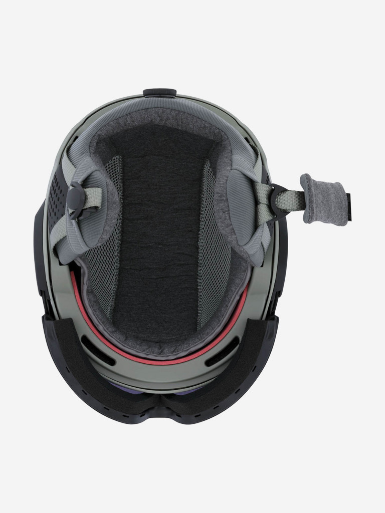 Горнолыжный шлем с визором Alpina Alto Q-Lite Moon-Grey Matt/Gold Mirror