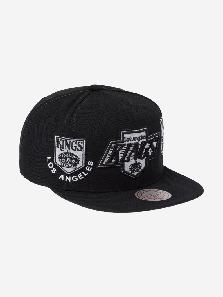 Бейсболка с прямым козырьком MITCHELL NESS HS12816-LAKBLCK Los Angeles Kings NHL