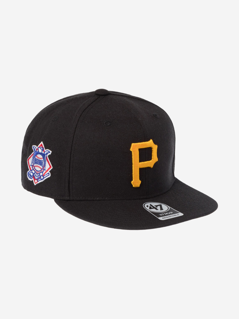 Бейсболка с прямым козырьком 47 BRAND B-SRS20WBP-BK Pittsburgh Pirates MLB
