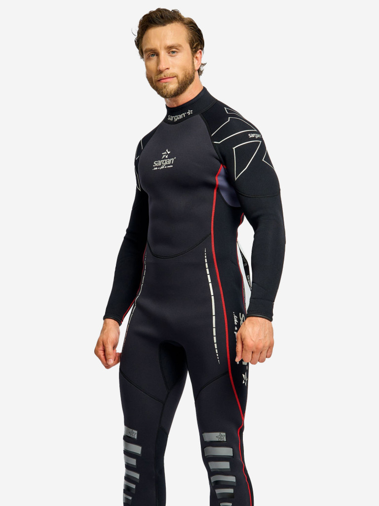 Гидрокостюм для плавания и водного спорта SARGAN NERO LONG MEN 5мм