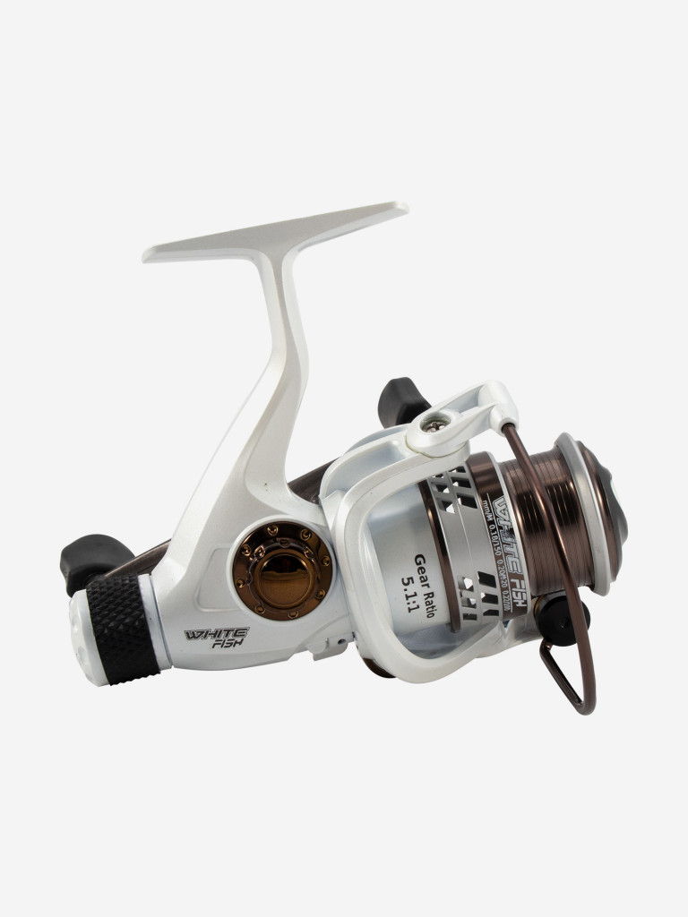 Катушка безынерционная Namazu White Fish WF3000, 4+1 подшипник, металлическая шпуля + запасная.