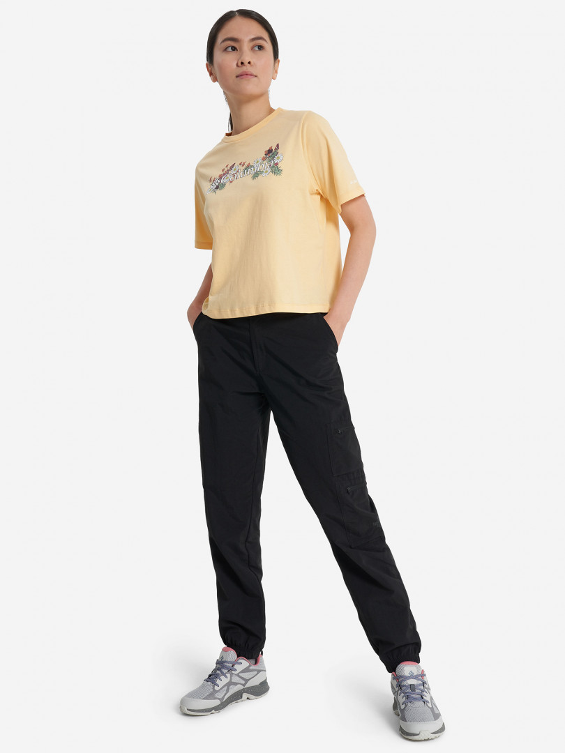 фото Футболка женская columbia north cascades relaxed tee, бежевый