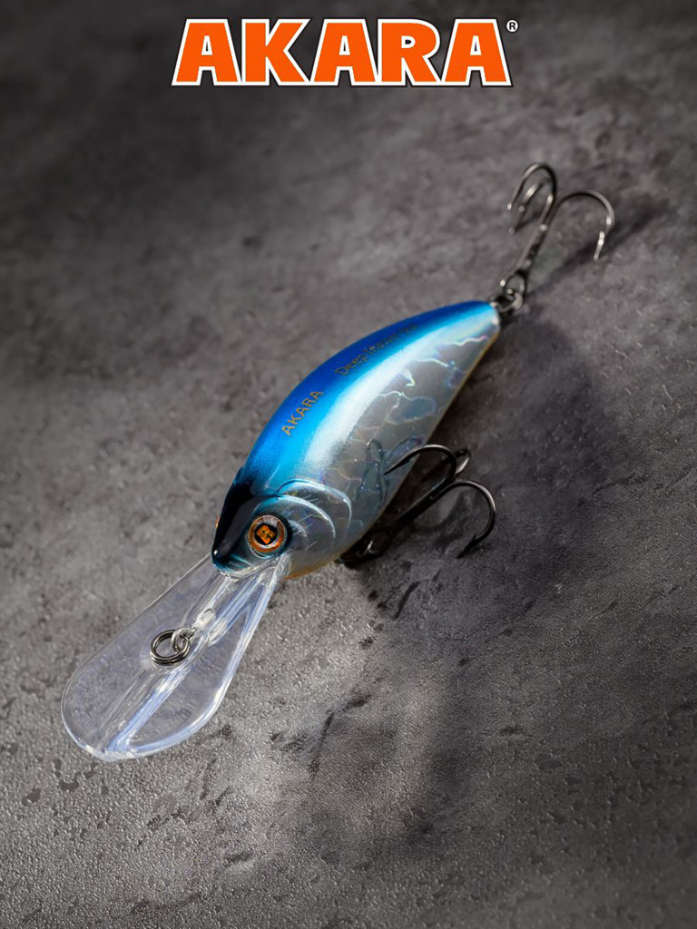 Воблер Akara Deep Master 60F кренк плавающий для троллинга на щуку, судака, окуня 12гр A82