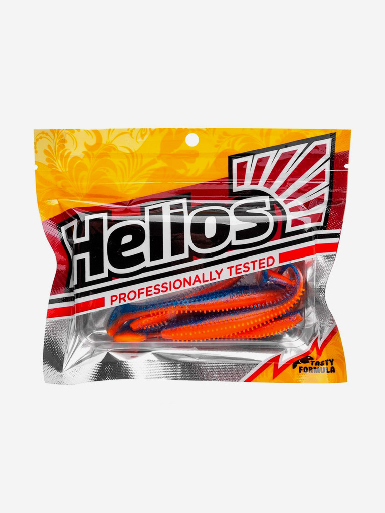 Мягкая приманка Helios Shaggy, 5,12'' / 13 см, Star Blue & Orange, 5 шт (HS-18-044)