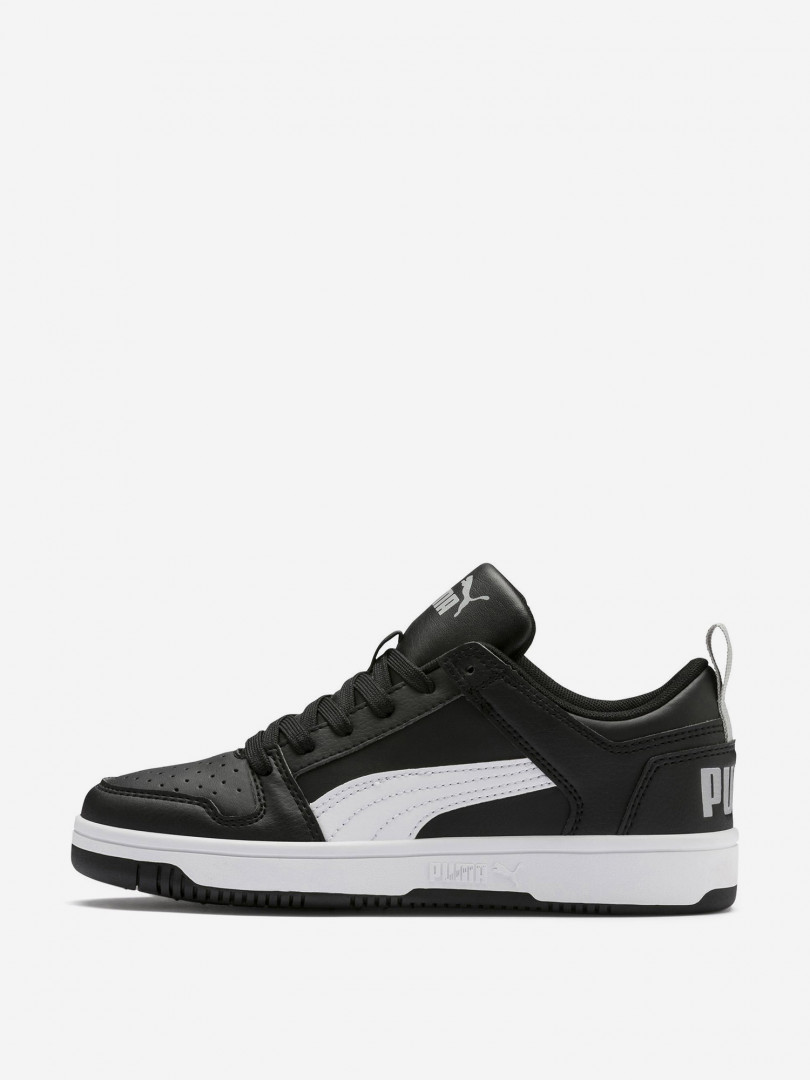 фото Кеды для мальчиков puma rebound layup lo sl jr, черный