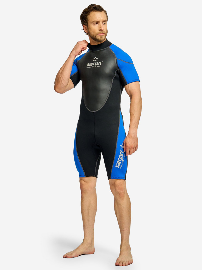 Гидрокостюм для плавания и водного спорта SARGAN UTRISH SHORTY MEN 3мм