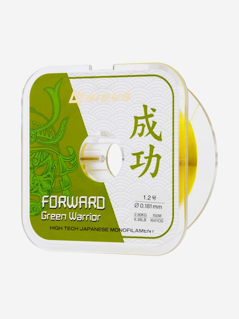 Леска для рыбалки Nisus FORWARD Green Warrior Nylon 0,181мм, 150м, 2,9кг, оливковый