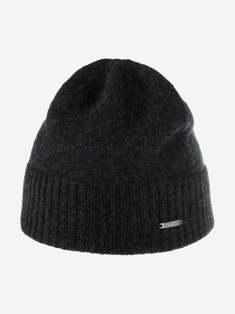 Шапка с отворотом STETSON 8599218 BEANIE CASHMERE (серый)