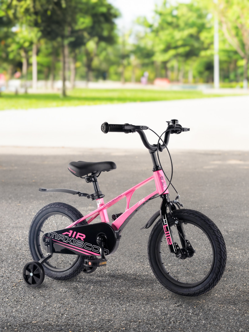 Велосипед для девочек Maxiscoo Air Standard Plus 14 Розовый