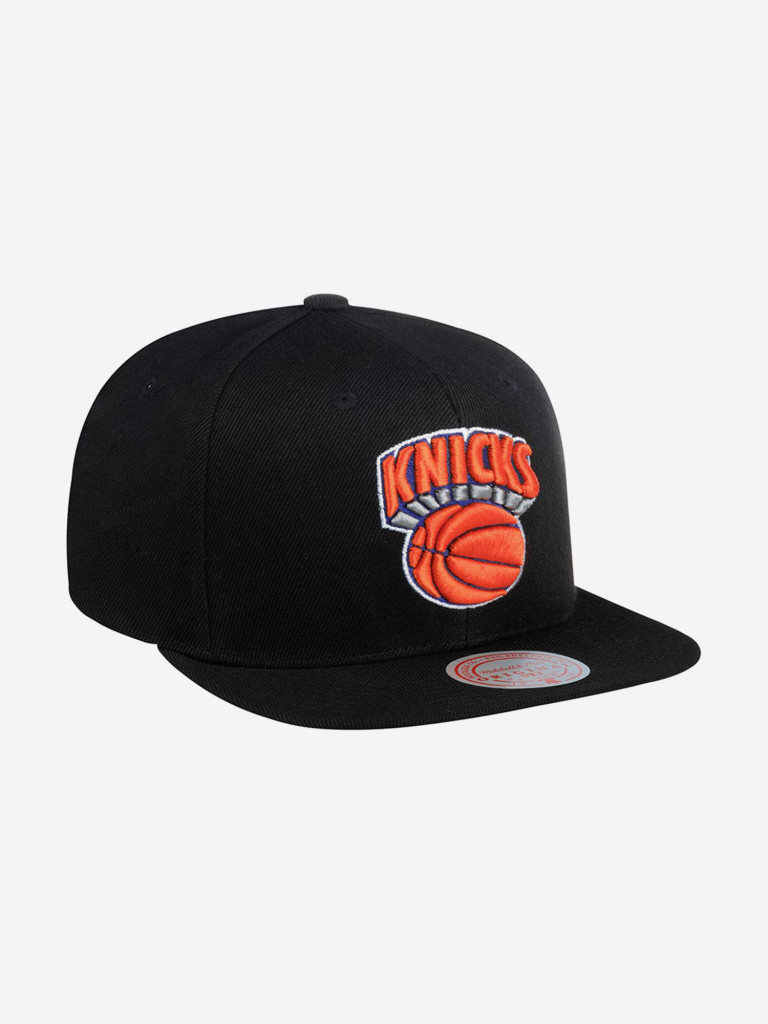 Бейсболка с прямым козырьком MITCHELL NESS 6HSSJS19079-NYKBLCK New York Knicks NBA