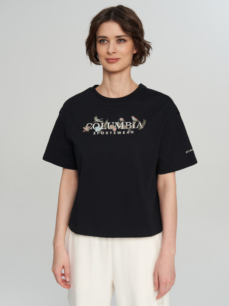 Футболка женская Columbia Rolling Bend Graphic Relaxed Crop SS