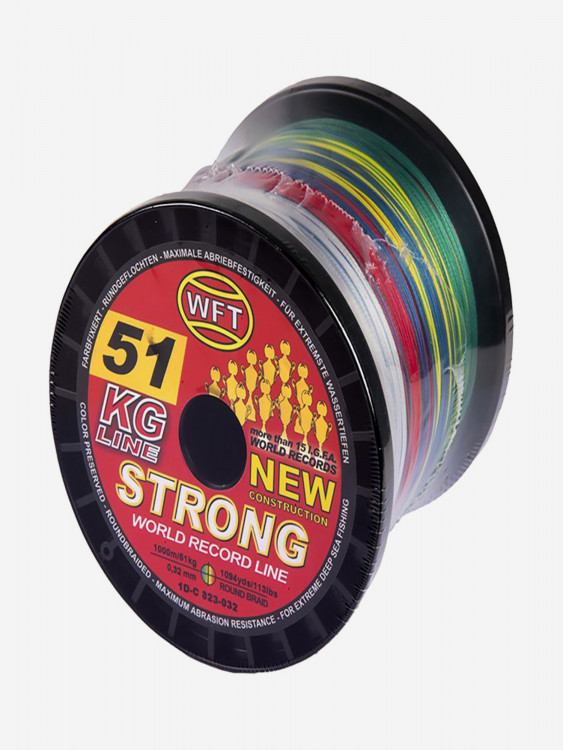 Шнур плетёный WFT KG STRONG Multicolor 1000/032