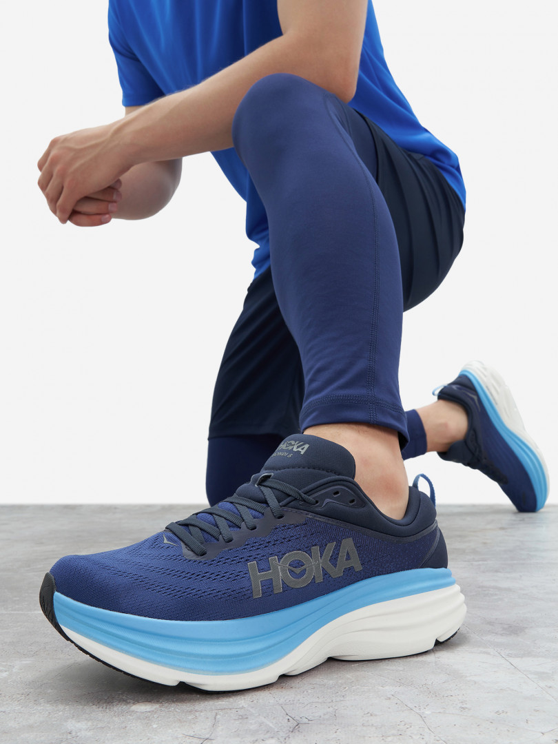 фото Кроссовки мужские hoka one one bondi 8, синий