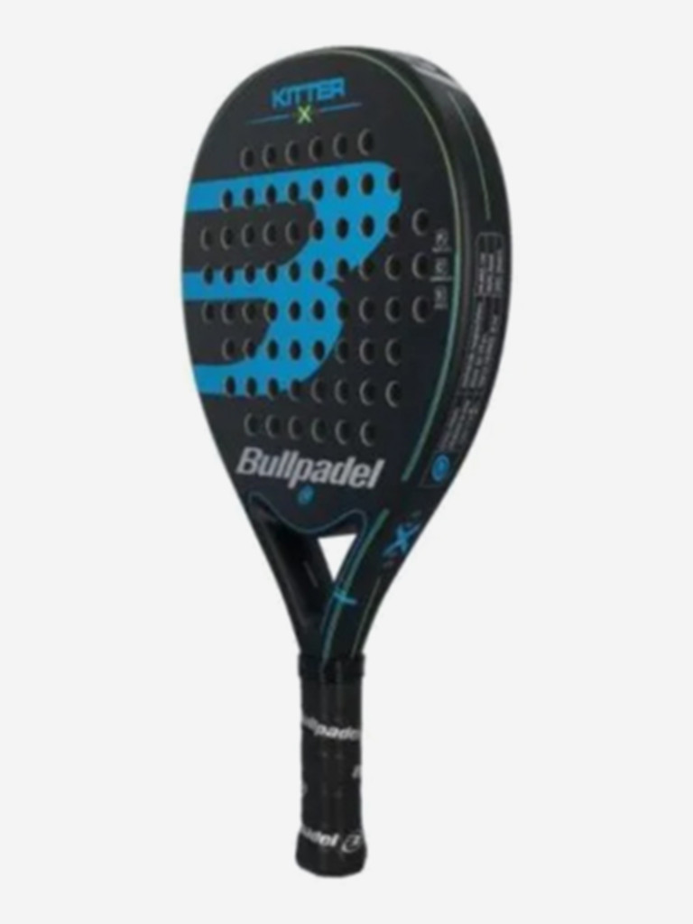 Ракетка для падел тенниса Bullpadel Kitter X Blue, форма: капля, сердцевина: EVA Soft
