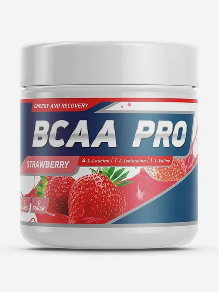 Аминокислоты BCAA PRO 250 g Клубника Geneticlab Nutrition