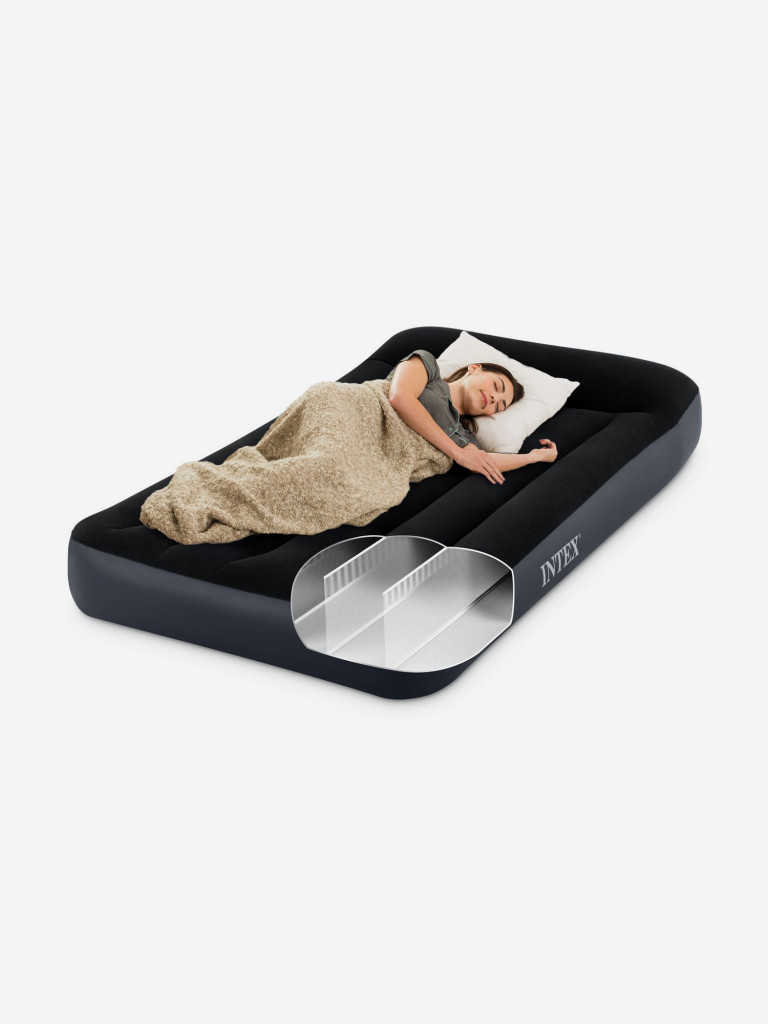 Кровать надувная Intex 64141 DURA-BEAM PILLOW REST CLASSIC, Twin, 99x191x25 см